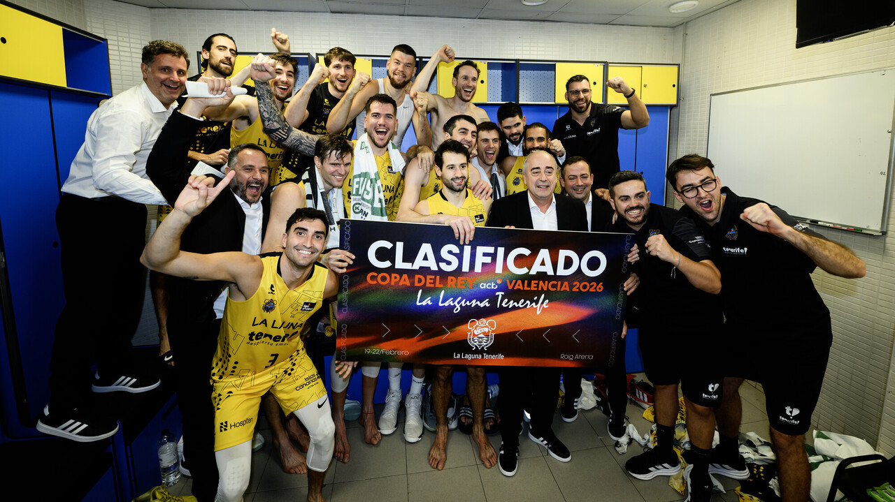 La Laguna Tenerife brinda por la Copa en el Palau
